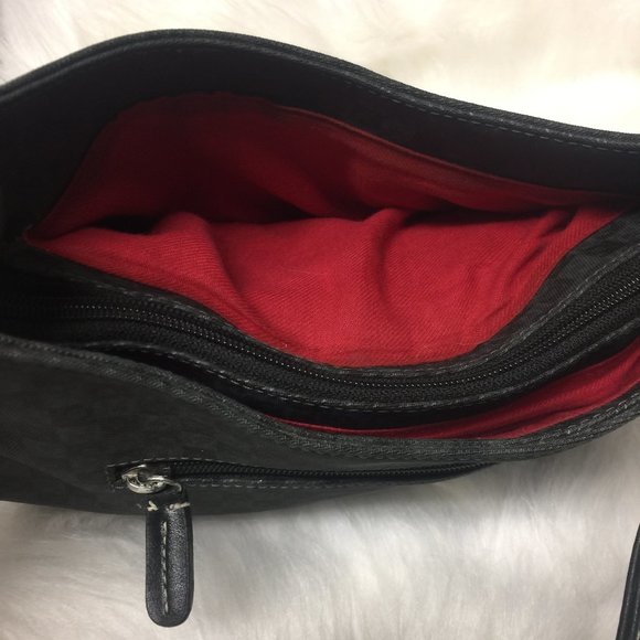 🌺Liz Claiborne Multi Compartment Black/Gray Purse - Picture 6 of 13